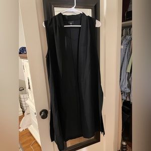 Mossimo black dressy long vest!  Perfect for business casual!
